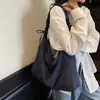 Bolso de Lona de Moda para Hombre, Bolso Simple Estilo Japonés tipo Bollo, Bolso de Hombro Versátil de Color Sólido para Mujer, Nuevo Bolso Cruzado de Gran Capacidad Tendencia