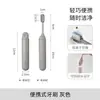 FaSoLa cepillo de dientes portátil de viaje plegable cerdas finas protector de encías a prueba de polvo cabeza pequeña kit dental set de cepillo de dientes de viaje
