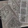 Joias Populares de Coração Cruzado Transfronteiriças Estilo Punk Rebite de Metal Flocos de Cruz Acessórios para Broca de Unha DIY Atacado