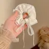 Lazo para el cabello dulce de tamaño grande que no daña el cabello, con estilo perezoso y suave para la cabeza, con lunares, perfecto para el verano