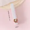 Peine de dibujos animados macaron con lazo y espina de pescado, peine pequeño lindo para trenzar el cabello de las niñas, peine portátil para peinar el cabello en casa
