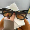 Óculos de Sol Polarizados Retro High-End Europeus e Americanos Cor Café Atrito Novo 2024 Gm para Rostos Quadrados e Redondos Óculos de Sol com Efeito Emagrecedor