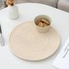 Posavasos de Cuerda de Algodón Tejidos a Mano, Posavasos de Mesa, Manteles Individuales para Tazas, Manteles para Tazones, Manteles Domésticos para Comedor, Vajilla al por Mayor