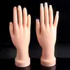 Mão Falsa de Prática de Manicure Mão Falsa Ajustável de Posicionamento para Manicure Modelo de Mão Esquerda Mão Falsa de Treino de Manicure PVC