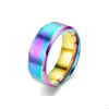 Anillo europeo y americano de acero de titanio esmerilado de nuevo estilo transfronterizo, anillo liso de acero inoxidable para hombre, venta al por mayor de joyería en Amazon