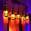 Decoración de Halloween luz LED de color Luz de Calabaza luz colgante de sombrero de mago luz de fantasma Linterna de horror para juego de rol