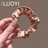 Scrunchies de Satén de Nuevo Estilo Coreano y Japonés para Mujeres, Ligas para Moños Despeinados, Elegantes Accesorios para el Cabello, Bandas Elásticas para Cola de Caballo