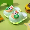 Nuevos y lindos zuecos de dibujos animados de helicóptero con suelas suaves e luces para niños, zapatillas versátiles ligeras de EVA para exteriores