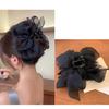 Moño Escape Princesa Pinza de Agarre Doble Cara Negro Pasador de Pelo de Alto Sentido Parte Trasera Cabeza Pinza de Tiburón Accesorios para el Cabello Sombrerería Venta al por Mayor