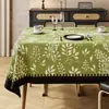 Mantel estilo americano, impermeable y a prueba de aceite, no necesita lavado, modelo nuevo 2025, lujo ligero, ambiente de alta gama, mantel de comedor estilo pastoral vintage