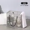Bolsa de banho, nécessaire, porta-shampoo de banheiro, toalha de banho, cesta de armazenamento grande de malha