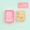 Série Vida em Casa Desenho Animado 3D Chave de Geladeira Moldes para Biscoitos Simulação de Necessidades Diárias Ferramentas de Argila DIY