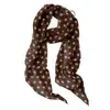 2026 Nuevo Pañuelo Largo de Seda con Estampado de Leopardo y Lunares para Mujer, Bufanda de Cuello Versátil de Gama Alta Vintage, Banda Estrecha para el Cuello, Accesorio para el Cabello