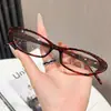 Óculos Retros Oval Preto Armação Pequena Gatinho Feminino Podem Ser Colocadas Lentes de Grau Armação Óculos Luz Azul Lentes Planas