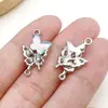 Sal Marina Aleación Azul Corazón Mariposa Luna Pentagrama Colgante DIY Pulsera Hecha a Mano Collar Accesorios de Joyería