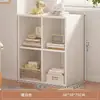 Estante de Livros Armário de Armazenamento de Chão Prateleira de Grade Multicamadas Doméstica Rack de Armazenamento para Sala de Estar Estante Pequena para Dormitório