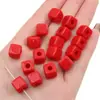 Contas Quadradas de Acrílico Cor Sólida Contas Soltas Feitas à Mão DIY Pulseira Colar Material Acessórios Corrente para Celular