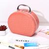 Estuche Cosmético Portátil con Patrón de Piedra y Espejo para Mujer, Bolsa de Cosméticos de Gran Capacidad, Caja de Almacenamiento Portátil Multifuncional para Viaje, Impermeable