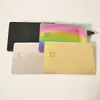 Precio Directo de Fábrica Grabado Láser NFC RFID en Blanco Dorado en Blanco Metal Tarjeta de Presentación Fuente de Fábrica Venta al por Mayor