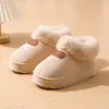 Botas de Neve Adulto em Estoque Femininas Novas de Inverno com Pelúcia Adicional Espessadas Antiderrapantes Couro e Pelo Integrados Sapatos de Algodão Quentes Sapatos Masculinos Uso Externo