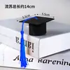 Mini Chapéu de Feltro de Doutor com Borla para Temporada de Formatura Boneca Chapéu de Decoração para Garrafa de Vinho Chapéu de Festa Evento Chapéu de Decoração de Feltro