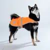 Fabricante Transfronteiriço de Roupas para Pets Em Estoque Colete de Segurança Refletivo para Cachorro com Padrão de Patas de Cachorro Amarelo Fluorescente Colete Protetor