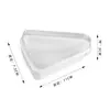 Caja Triangulada para Pastel de Mousse Caja para Empaque de Pastel Tiramisú Postre en Rebanadas Mille-Feuille Caja Transparente Desechable