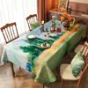 Toalha de Mesa de Luxo Leve de Alta Qualidade Impermeável e à Prova de Óleo Estilo Retro Americano Dopamina Tapete para Mesa de Jantar Estilo Ins Toalha de Mesa para Mesa de Centro