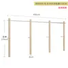 Estante de exhibición para tienda de ropa madera de mar acero inoxidable montado en la pared simple colgante lateral de piso estante de exhibición tienda de ropa de mujer estante de ropa