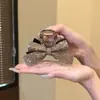Pasador de Pelo de Diamantes Completo de Doble Cara con Lazo Estilo Coreano para Mujer, Pinza de Tiburón de Gama Alta para el Pelo en la Parte Posterior de la Cabeza, Accesorio para el Cabello Moderno y Versátil