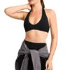 Top Fitness Costas Cruzadas com Gola Halter para Mulheres, Absorvente de Suor, Secagem Rápida, Top Esportivo para Corrida, Emagrecimento e Modelagem, Lindo Top Fitness Costas Cruzadas