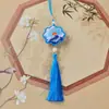 Bolsita con borde envolvente bolsita Festival del Bote del Dragón colgante de coche bordado bolsa de la suerte monedero pequeño brocado Hanfu Regalo de Paz Wen Chuang