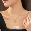 Colar com Pingente de Folha em Forma de Leque Banhado a Ouro Real, Corrente de Clavícula Estilo Minimalista Único, Joia Elegante de Nicho para Mulheres com Toque de Luxo
