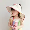 Sombrero de Protección Solar para Niños Chal de Protección Solar de Verano Protección para el Cuello Bebé Niño y Niña Lindo Ala Ancha Parte Superior Vacía Sombrero al por Mayor