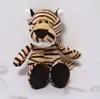Juguetes de peluche de animales del bosque: elefante, mono, león, jirafa, cebra, tigre, lindos peluches