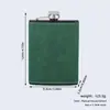 Frasco Portátil de Aço Inoxidável 304 Modelo Novo Transfronteiriço para Uso ao Ar Livre, Garrafa de Vinho Pequena de Metal Plana 8oz, Atacado do Fabricante