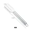 Raspador de escamas de pescado de acero inoxidable al por mayor con cabeza cuadrada, herramienta para quitar escamas de pescado, gadget de cocina para el hogar, cepillo para pescado