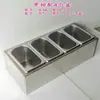 Bandejas de Acero Inoxidable 1/9, 1/6 para Porciones, Recipientes para Mermelada, Estantes para Almacenamiento de Alimentos y Condimentos, Estantes para Mesas de Operación, Tazones para Ingredientes para Tiendas de Té de Leche