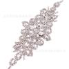 Cinturón de Vestido de Novia de Lujo de Alta Gama con Pedrería, Cinturón Ab Dorado, Accesorios Nupciales de Diamantes de Cristal Cosidos a Mano