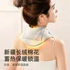 Calentador de cuello de algodón puro para cuello y columna cervical, polaina de algodón para el cuello, a prueba de viento, a prueba de frío, cálido, compresa caliente, calefacción, bufanda pequeña para habitaciones con aire acondicionado