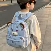 Mochila Infantil Oso Pequeño Dibujos Animados Linda Gran Capacidad Ligera Estampada Moda de Jardín de Infancia para Niños y Niñas