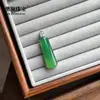 Estilo chino tradicional, alta calidad, verde imperial, colgante de ágata verde natural de alta transparencia, diseño unisex, accesorio versátil