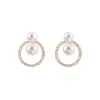 Pendientes de Perla Brillante Estilo Minimalista Exquisito Elegante Retro Francés Nicho Lujo Ligero Gama Alta Simples Versátiles
