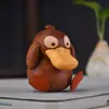 Adornos de Animales Tallados de Nogal Negro Pokemon Pato Keda Pokemon Oficina Juguetes Creativos Adornos