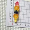 Espetos de Doce de Fruta de Resina Transparente Presilhas de Cabelo DIY Capa de Celular Caixa de Joias Pequenos Acessórios de Resina