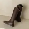 43 con Europa y Estados Unidos comercio exterior tubo alto Amazon botas de caballero 33 botas botas de motocicleta para mujer botas nuevas suela gruesa pedidos para adultos