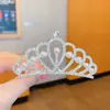 Pente Coroa de Princesa Acessório de Cabelo Infantil Menina Apresentação Aniversário de Bebê Grampo de Cabelo Presilha de Cabelo Pente Coroa Coroa de Pérola