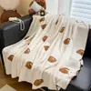 Manta Engrosada de Otoño e Invierno Manta Pequeña para Niños Manta de Franela Manta para Siesta Oficina Sofá Manta Decorativa Habitación con Aire Acondicionado Chal Leche Polar