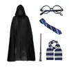 Serie Hp Vaso de Corbata Varita Mágica Set Gafas Mismo Personaje de Película Actuación Halloween Capa de Bruja Capa