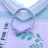 Pulsera de cuerda para el cabello para estudiantes, con temperamento de cuerda para la cabeza tejida a mano con perlas, anillo para el cabello con cola de caballo para adultos, accesorios para el cabello, novedad de verano